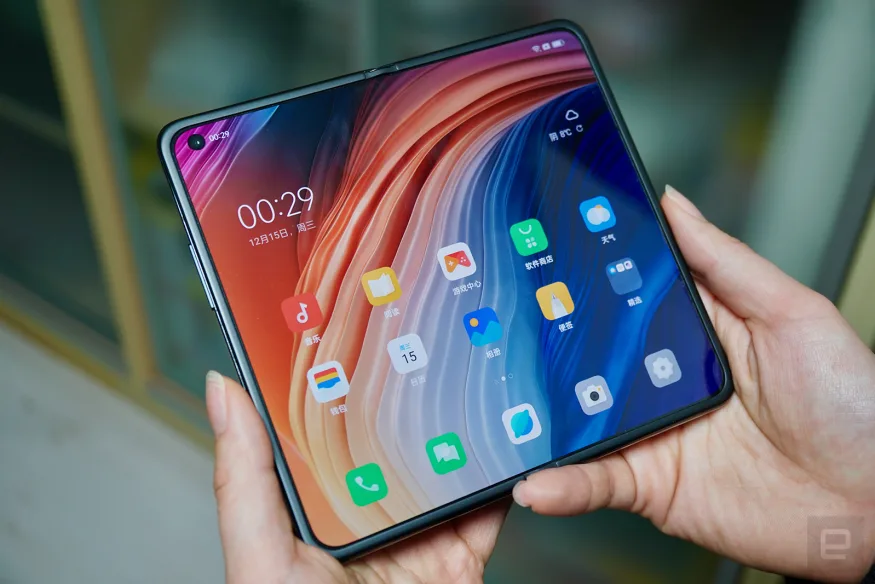 a foldable phone with multiple apps open. This is a good image to use to show how the foldable phone can be used to multitask. Foldable Phones in 2023.